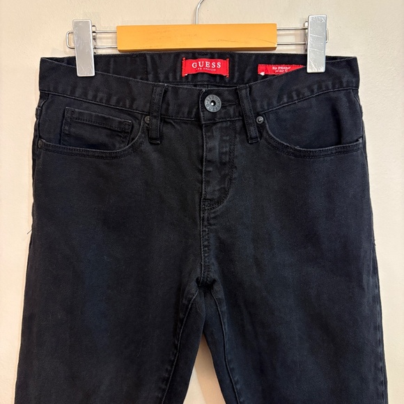 $19❄️ Guess Slim Straight Black Jeans Size 29x32 - Picture 4 of 15